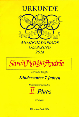 Musikolympiade Glanzing 2014