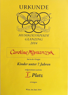 Musikolympiade Glanzing 2014