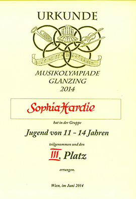 Musikolympiade Glanzing 2014